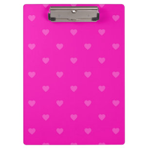 Porte-bloc Motif des coeurs roses