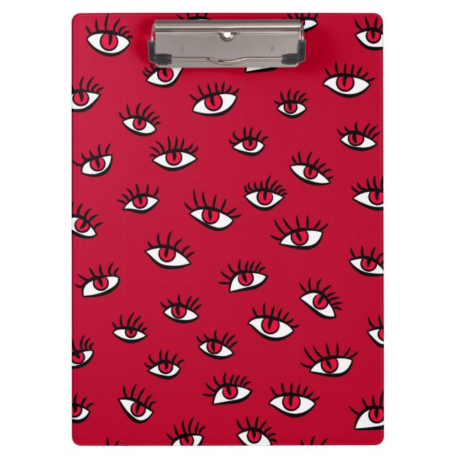 Porte-bloc Motif des yeux rouges - Horreur esthétique gothiqu (Devant)