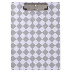 Porte-bloc Motif diamant en gris et lavande