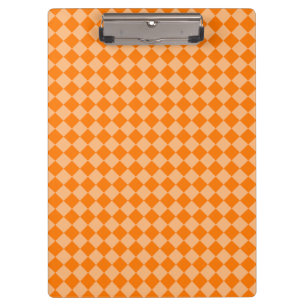 Porte-bloc Motif diamant Orange Checker