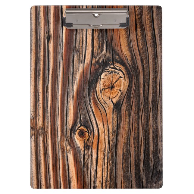 Porte-bloc Motif du grain de bois (Devant)