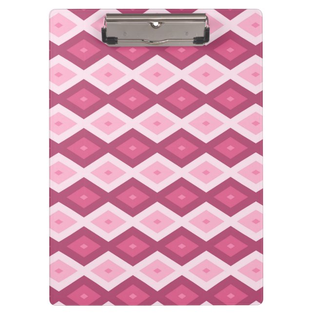 Porte-bloc Motif en diamant rose (Devant)