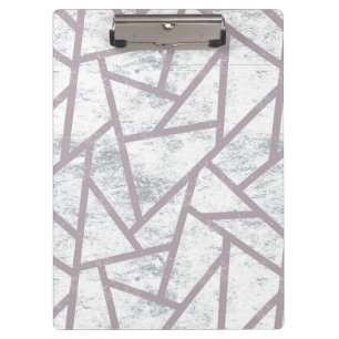 Porte-bloc Motif en mosaïque gris pâle