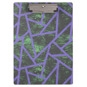 Porte-bloc Motif en mosaïque violet et verte