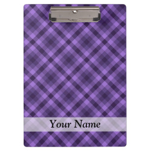 Porte-bloc Motif en vichy violet