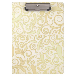 Porte-bloc Motif floral de feuille d'or