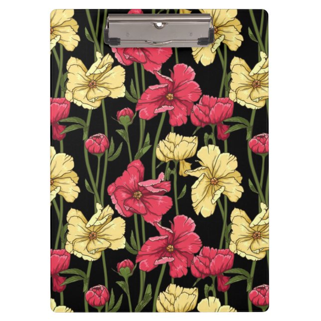 Porte-bloc Motif floral élégant 2 (Devant)