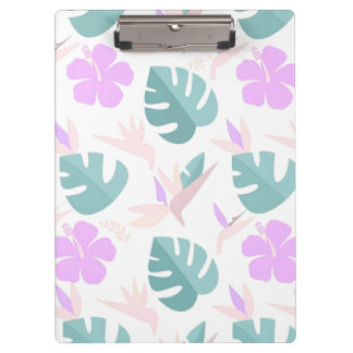 Porte-bloc Motif Floral Tropical Pastel