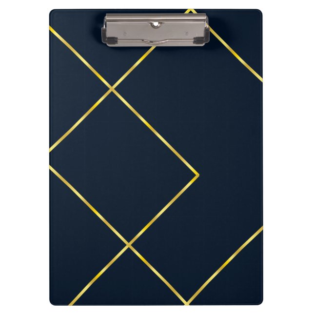 Porte-bloc Motif géométrique moderne Chic Gold (Devant)