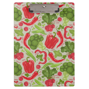 Porte-bloc Motif lumineux des légumes frais