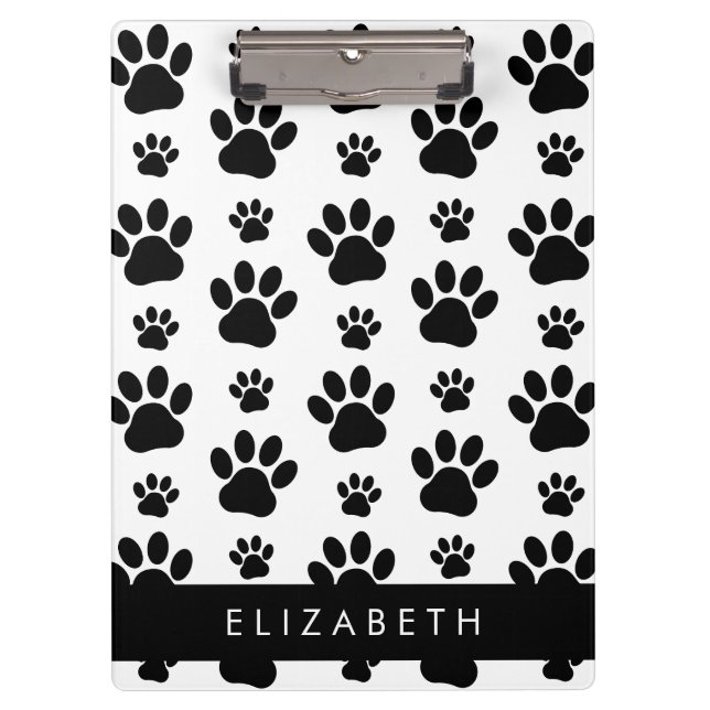 Porte-bloc Motif mâle, Patrouilles de chien, Noir et Blanc, V (Devant)