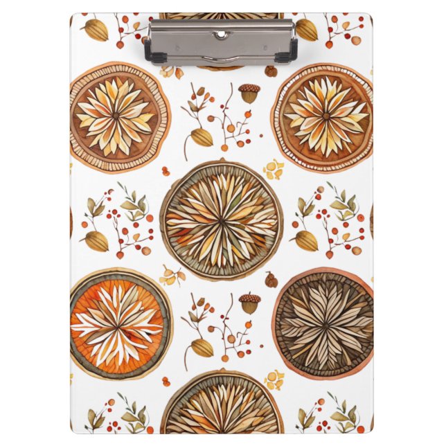 Porte-bloc Motif Mandala d'automne (Devant)