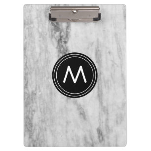 Porte-bloc Motif personnalisé  Monogrammed de marbre de port