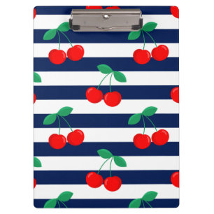 Porte-bloc Motif Rayure Cerise – Cadeau & Décoration de Fruit