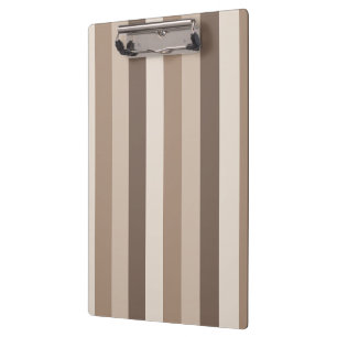 Porte-bloc Motif rayures tons terre neutres Design 