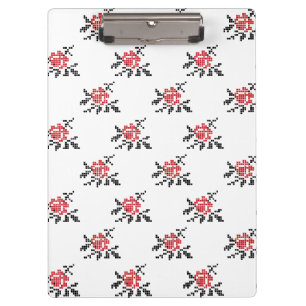 Porte-bloc motif rose