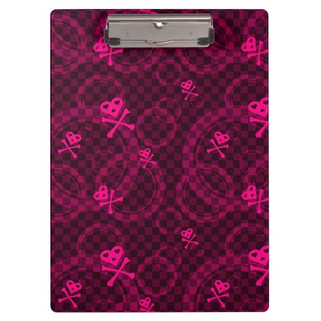 Porte-bloc Motif rose d'Emo avec des cercles (Devant)