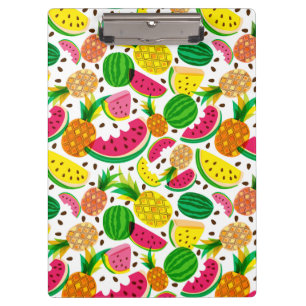 Porte-bloc Motif rouge et jaune de fruit tropical