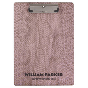 Porte-bloc Motif Snakeskin rose