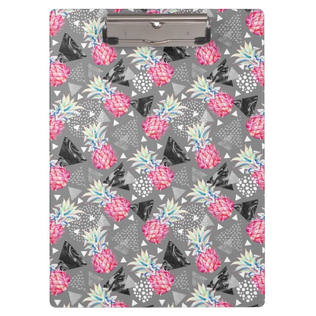 Porte-bloc Motif texturisé par ananas géométrique (Devant)
