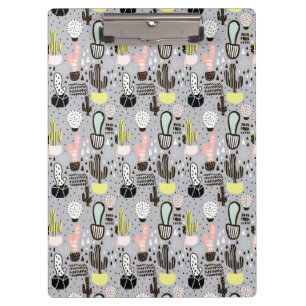 Porte-bloc Motif texturisé tiré par la main de cactus