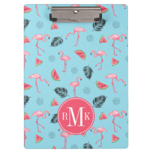 Porte-bloc Motif tropical à la mode de Flamant rose et de