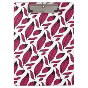 Porte-bloc Motif vibrant de plume rose