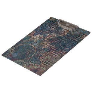 Porte-bloc Motifs sales avec le patchwork malpropre des