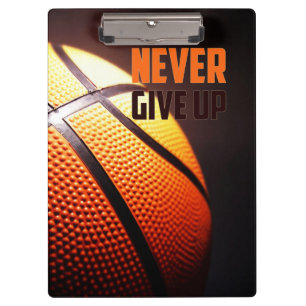 Porte-bloc Motivation du basket-ball - ne jamais abandonner p