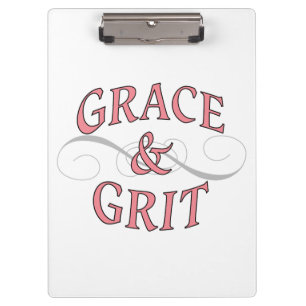 Porte-bloc Mots Gris et Gris en rose et gris