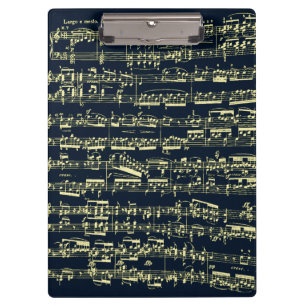 Porte-bloc Musique de feuille jaune lumineuse de Beethoven
