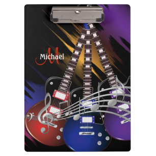 Porte-bloc Musique de guitare rock électrique - Personnaliser