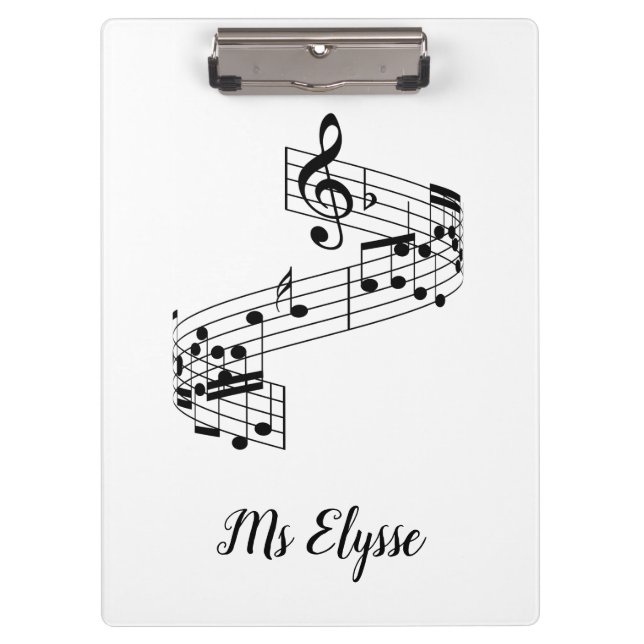 Porte-bloc Musique Enseignant Porte - bloc Notes musicales av (Devant)
