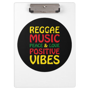 Porte-bloc Musique reggae avec des paroles positives