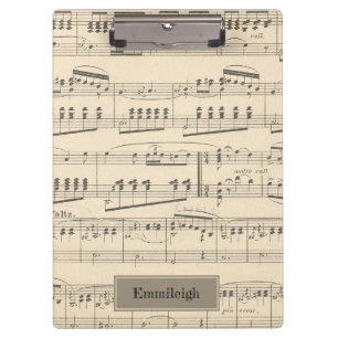 Porte-bloc Musique Vintage personnalisée