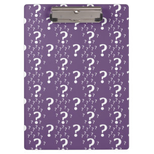 Porte-bloc Mystère question marque énigme puzzle violet