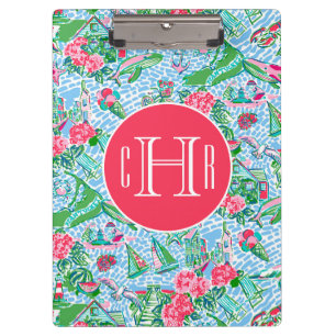 Porte-bloc Nantucket Preppy Palm Beach Imprimer Monogramme