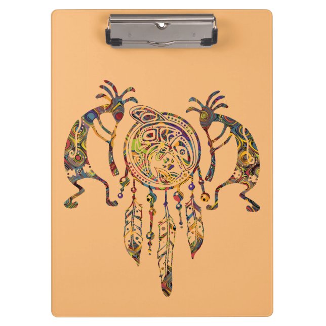 Porte-bloc Native American Kokopelli (Devant)