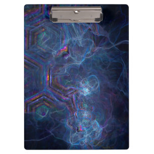 Porte-bloc Nebula fractale Abstraite et morphe géométrique