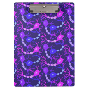 Porte-bloc Neurones Connectés Néon Violet