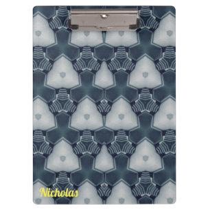 Porte-bloc NICHOLAS ~ Muet gris et blanc design original