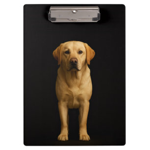 Porte-bloc noir 4 Luxe, Labrador minimaliste