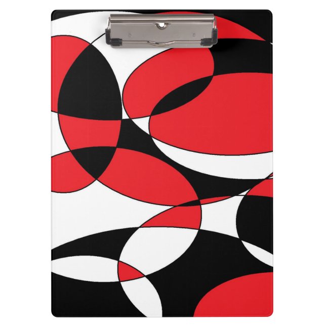 Porte-bloc Noir, blanc et rouge (Devant)