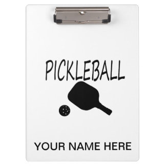 Porte-bloc noir de palette et de boule du pickleball W
