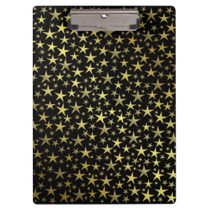 Porte-bloc noir+or,brillant, lumineux, étoile, couleur, décor