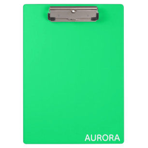Porte-bloc Nom de couleur verte Aurora