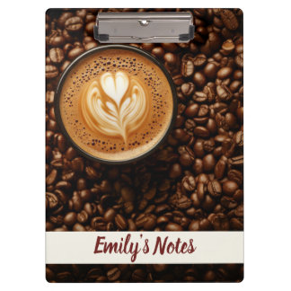 Porte-bloc Nom de l'heure du café