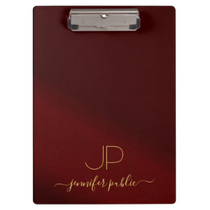 Porte-bloc Nom de script manuscrit élégant monogramme de text