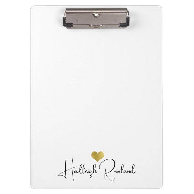 Porte-bloc Nom de script manuscrit monogramme moderne  (Devant)