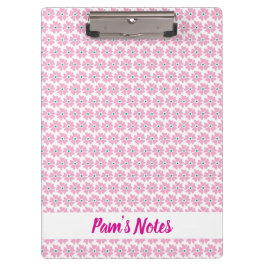 Porte-bloc Nom floral rose moderne
